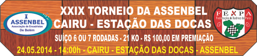XXIX TORNEIO DA ASSENBEL – CAIRU – ESTAÇÃO DAS&nbsp;DOCAS
