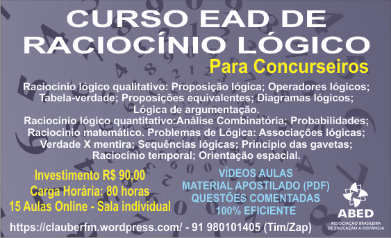 CURSO EAD RACIOCINIOL´[OGICO