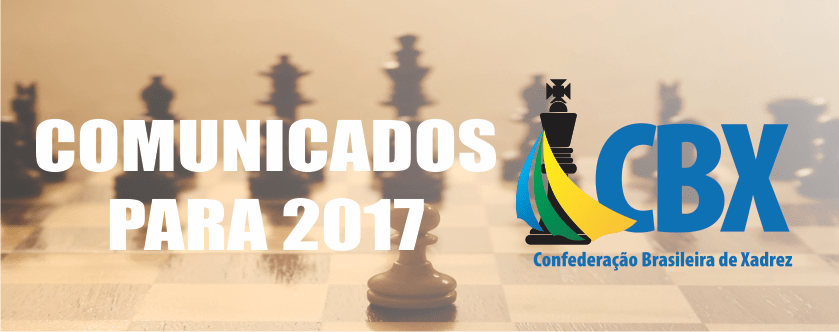 Comunicado CBX nº 77/2016: Calendário&nbsp;2017