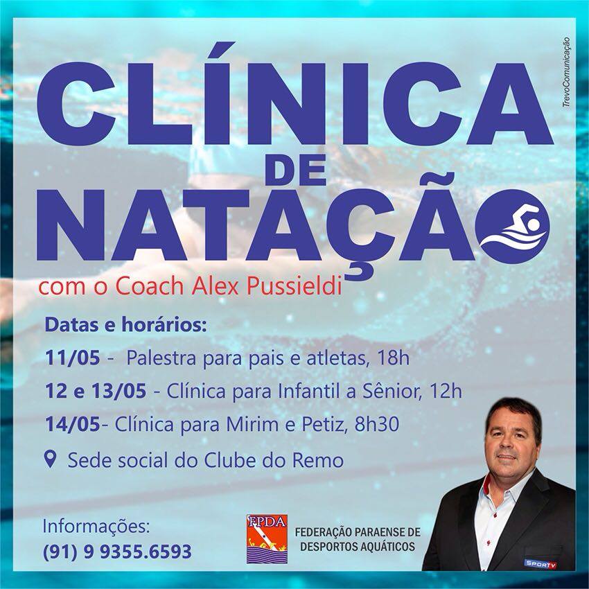 Clinica de Natação com Coach Alex&nbsp;Pussieldi