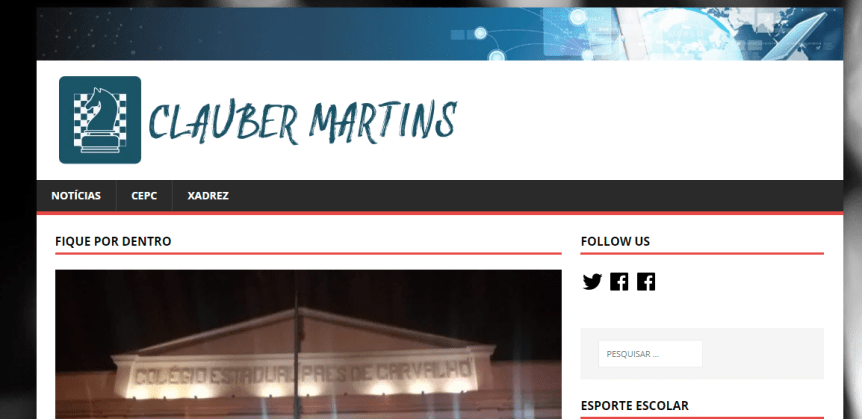 NOVO SITE NO AR – CLAUBERFMARTINS.INF.BR