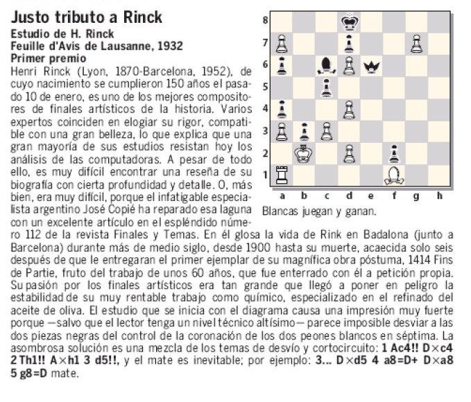 Justo tributo a&nbsp;Rinck