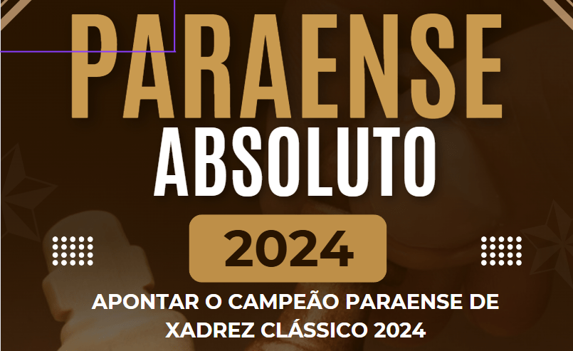 CAMPEONATO PARAENSE DE XADREZ ABSOLUTO CBX – FIDE 2024 – PRÉ-LISTA&nbsp;07-01-2025