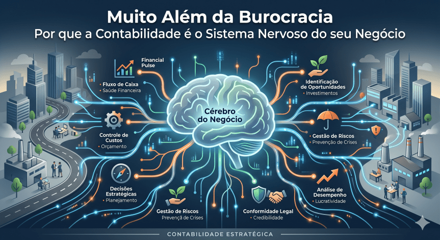 Muito Além da Burocracia: Por que a Contabilidade é o Sistema Nervoso do seu&nbsp;Negócio